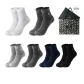 Crew 6 Pack Box Included (1 Black, 1 Navy Blue, 2 Dark Gray, 1 Light Gray, 1 White)
