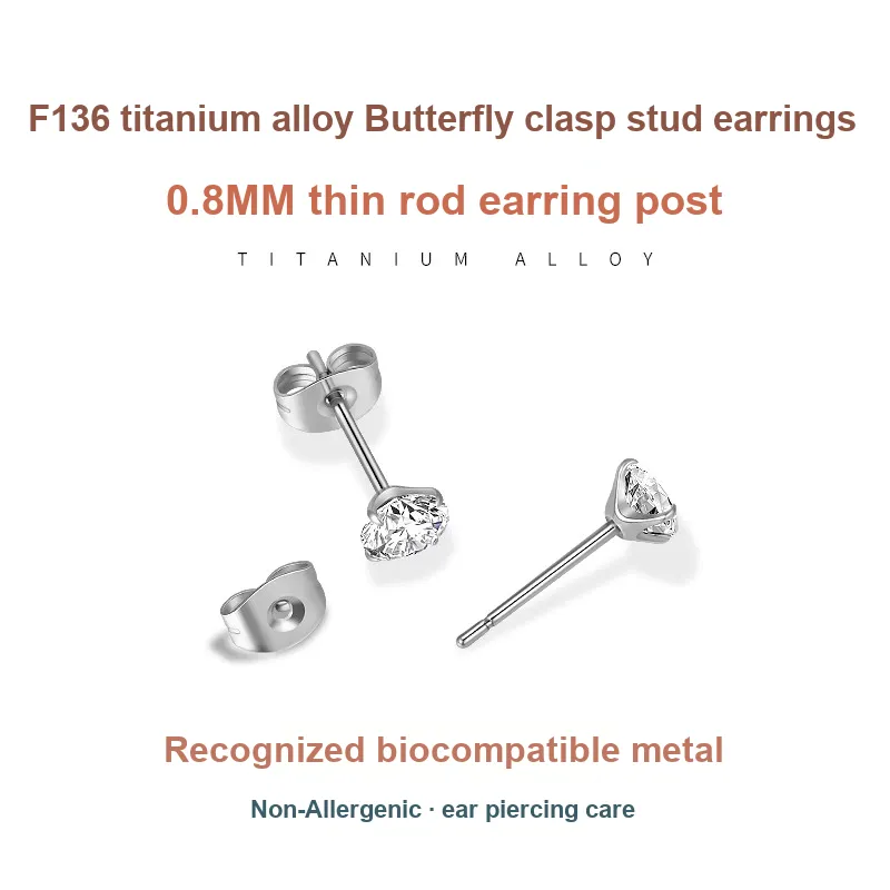 Daisy Dream Titanium Steel Stud Earrings Unisex-4
