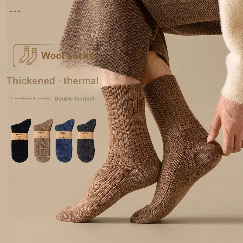 MIIOW Mid Calf Socks Men's 3 Pack-3