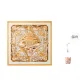 Double-Sided Print Large Scarf-Star Whisper Orange
