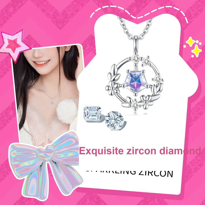 Barbie S925 Silver Necklaces Unisex-2