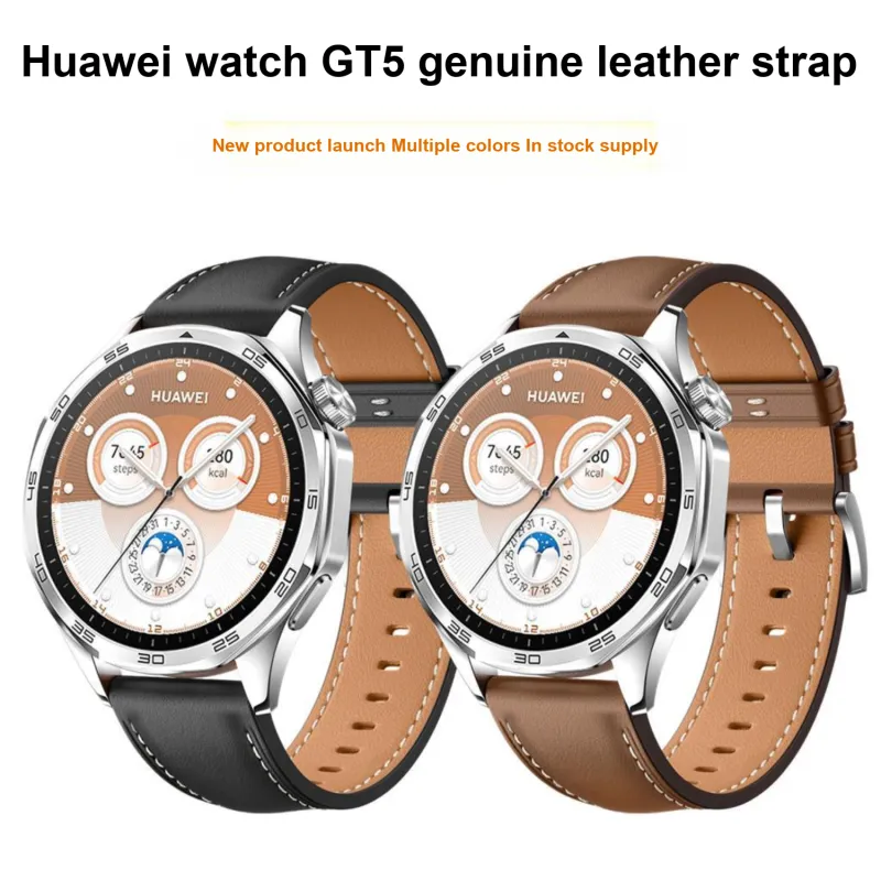 Vobafe Watch Band Huawei Compatibility Cowhide Leather Material-1