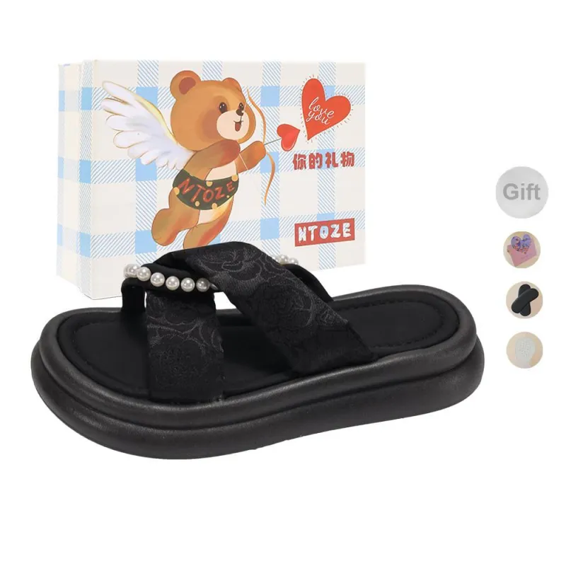 NTOZE Slip Resistant Abrasion Resistant Slide Slippers Women's-15