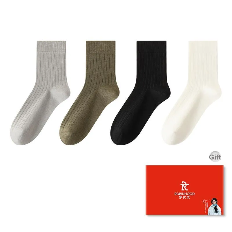 ROBINHOOD Mid Calf Socks Men's Box 4 Pack-5