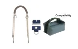 Elephant Gray Braided String-Dark Blue Set (Includes Modified Buckle)