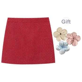 ONE SHALLOW Casual Red Skirt Short Skirt Women's