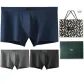 3 Pack Box Included (Navy Blue+Black+Iron Gray) with 2 Pack Socks+Shopping Bag