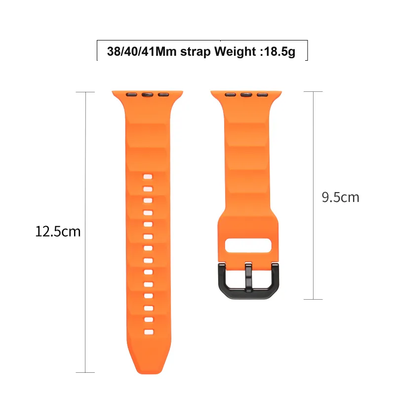 LOVINGCOOL Watch Bands Apple Compatibility 220mm Silicone Material-3