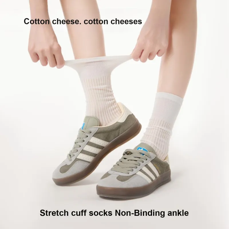 COTTON CHEESE Mid Calf Socks Unisex Box 5 Pack-2