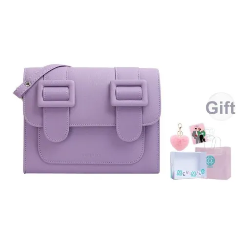 MERIMIES Экологичная кожаная почтовая сумка курьерская сумка сумка на плечо среднего размера женская светло-фиолетовая