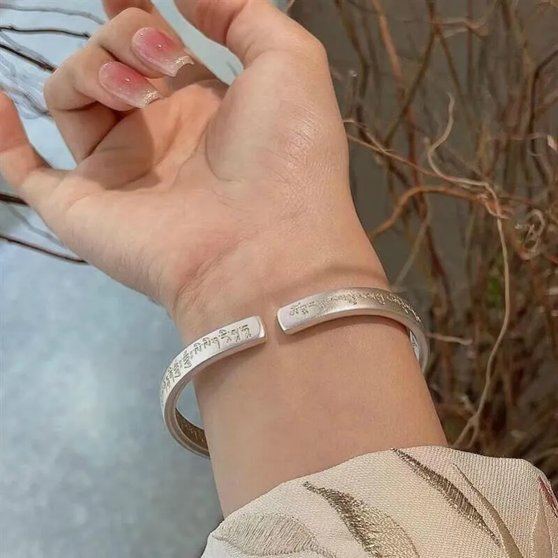 FUYUFU Pure Silver 999.9 Bangles Unisex-2