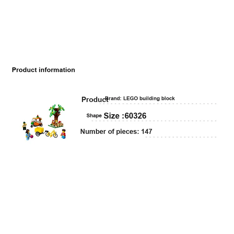 LEGO City Collection, Park Picnic Building Blocks 0 300pcs LEGO60326-2