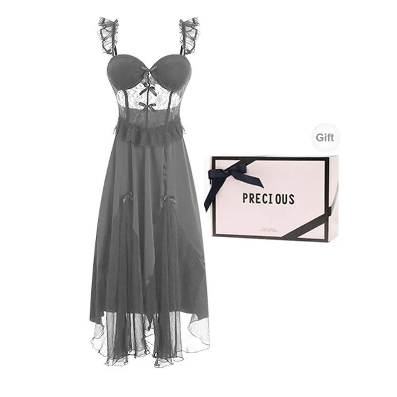 OEING Nightgown Women's Gift Box Set Black-0