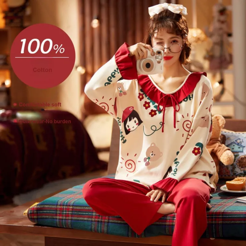 Pretty Lady Pajama Set Women's Image Color-1