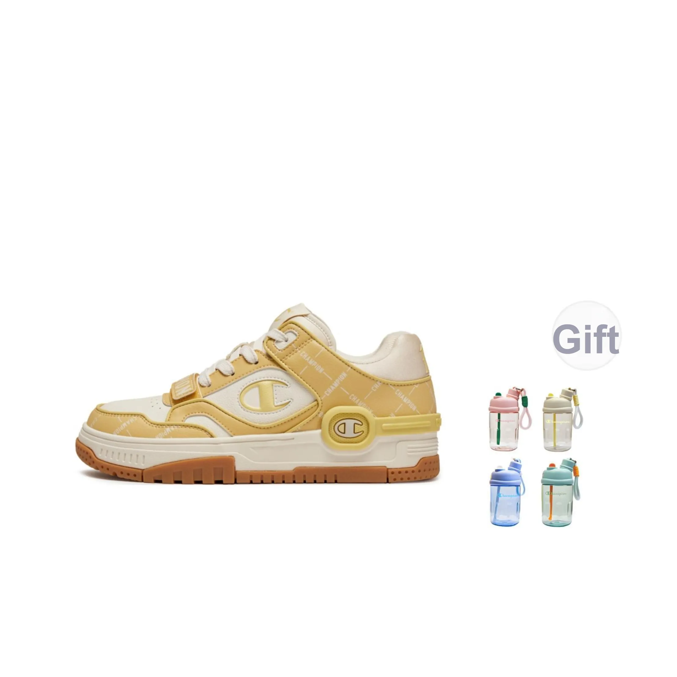 Champion Low Top Скейтборд Кроссовки Унисекс Linen Resin Yellow