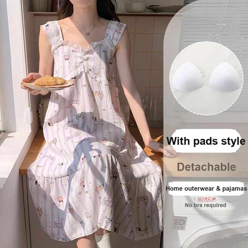 OUSHIBO Nightgown Women's Image Color-2