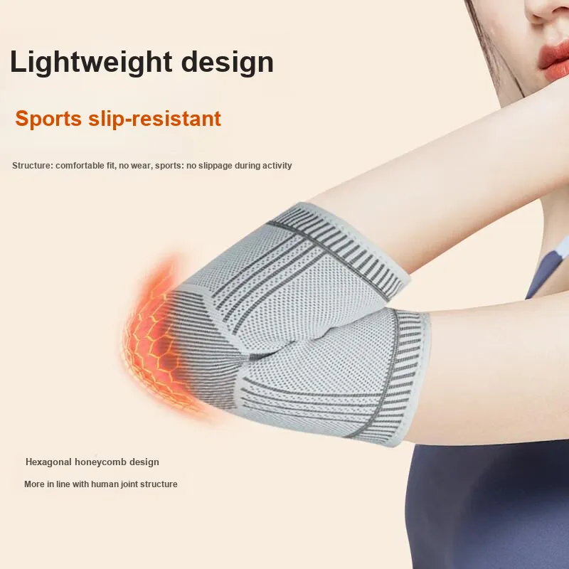 NAILEKESI Badminton, Running, Cycling Elbow Pads Warm Protection 2 Pack Unisex-3
