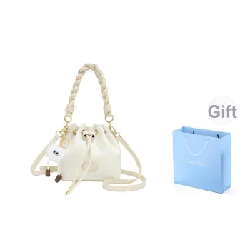 COLINS KEIRS Synthetic Leather Minimalist Style Trendy Commute One Shoulder Crossbody Handbag Regular Women's White