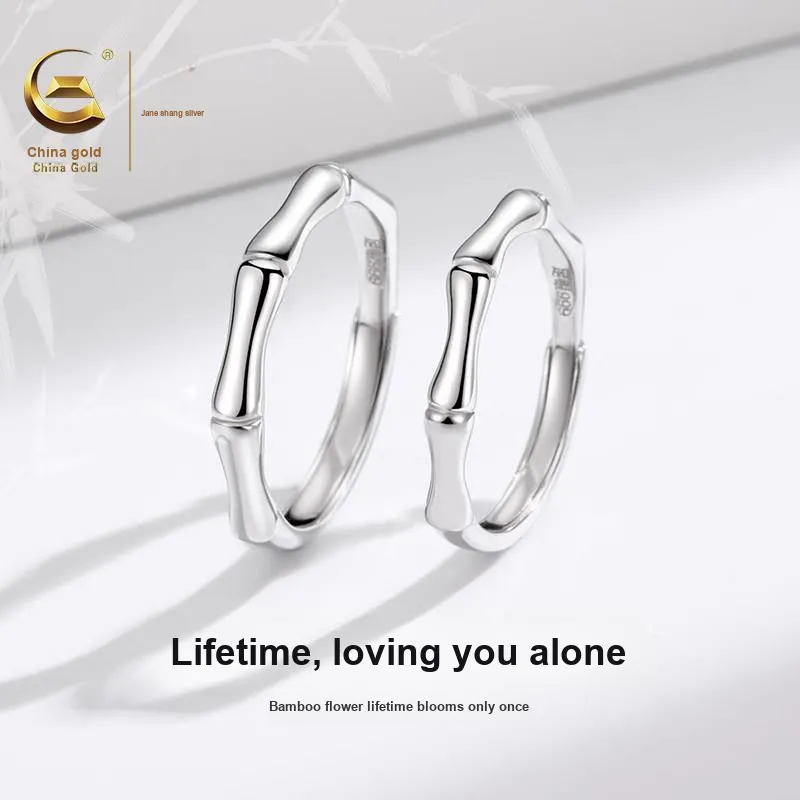 ZSY 999 Fine Silver Couple Rings Unisex-5