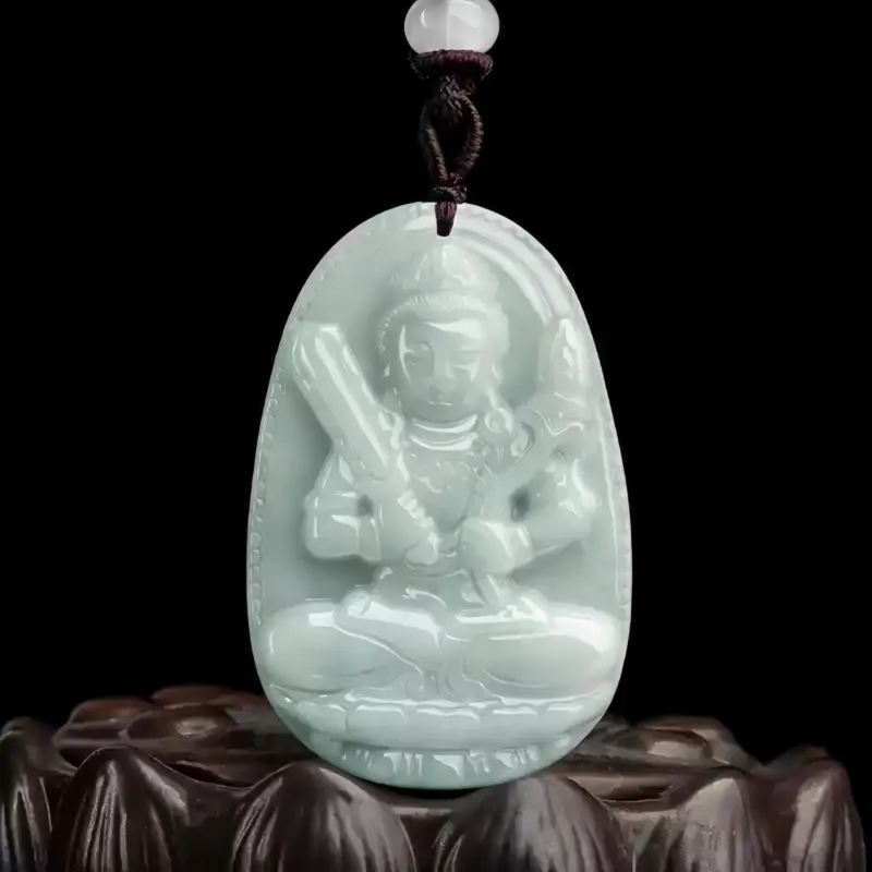 MY WORLD BEGINS AND ENDS WITH YOU Bean Type Jadeite Necklaces Unisex-6