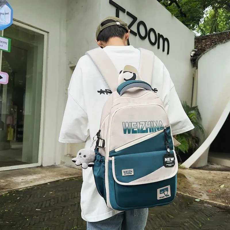 Yalu Nylon Backpack Unisex Multicolor-2