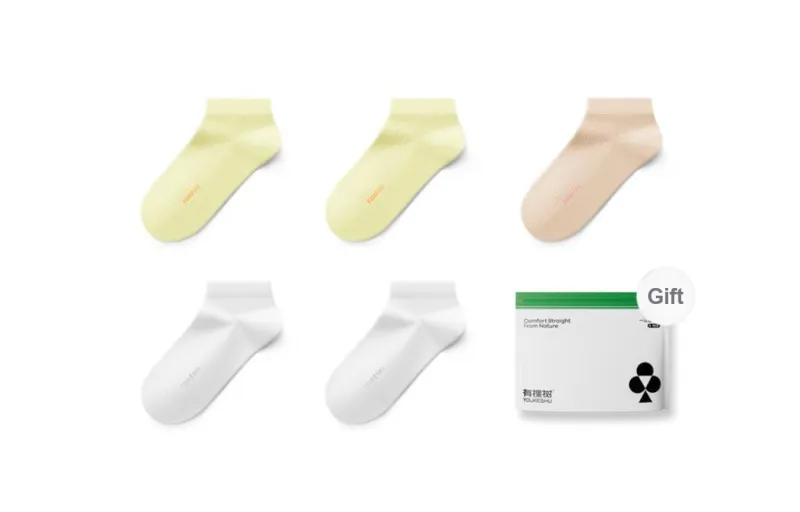 YOUKESHU Socks Gift Box Women's 5 Pack-7