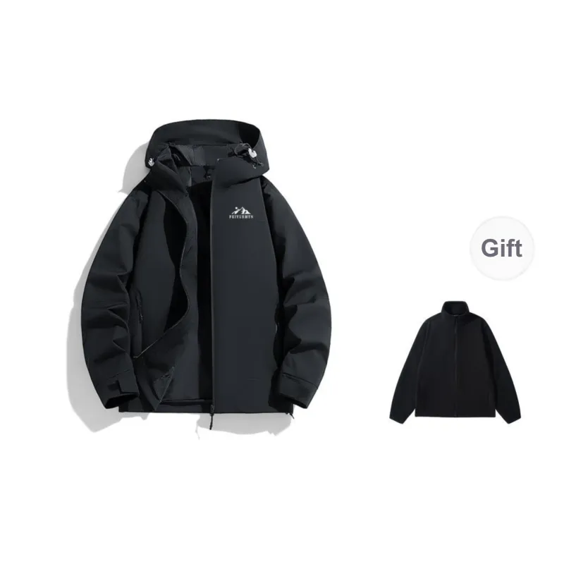 Feiyue Water-Resistant Windproof Warm Water-Repellent Windbreaker Jacket Unisex-19