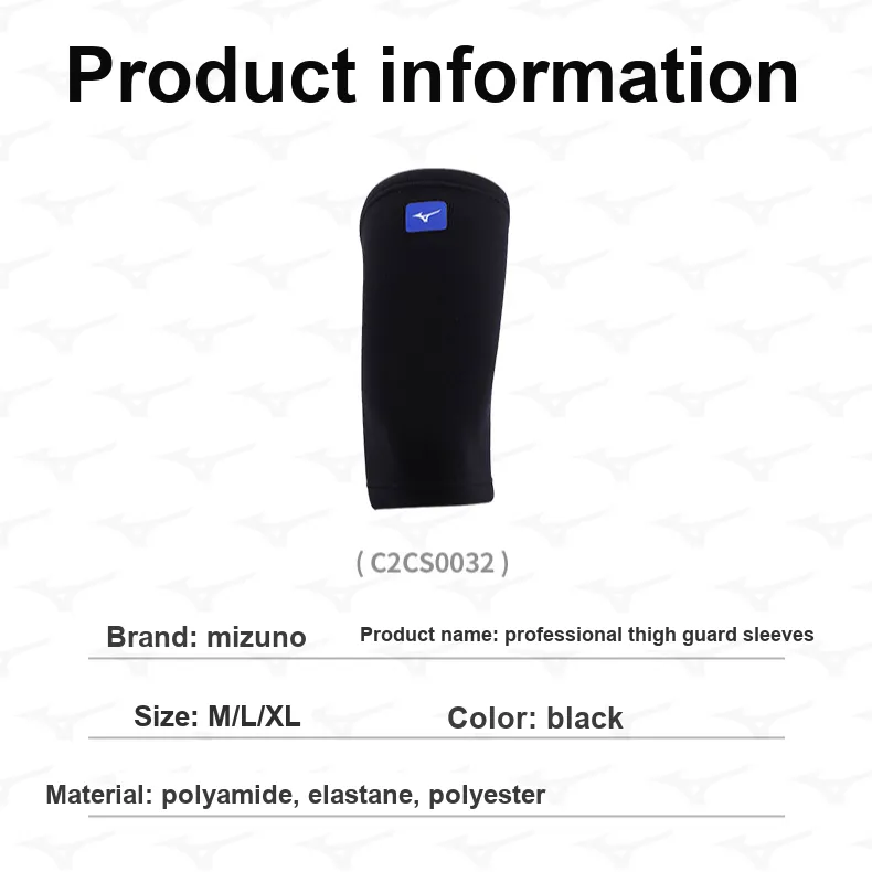 Mizuno Running Badminton Table Tennis Unisex Polyester Polyamide Elastane Knee Pads-1