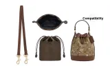 Coach Mini Snowflake Bucket Bag in Dark Brown with Gold-Tone Lock 65cm+Dark Brown Nylon Liner