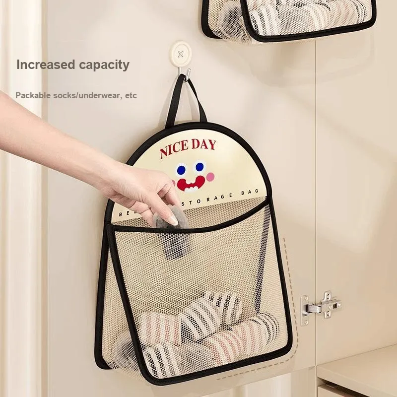 LONGYITANG Storage Bags Cute Smiley Face-3
