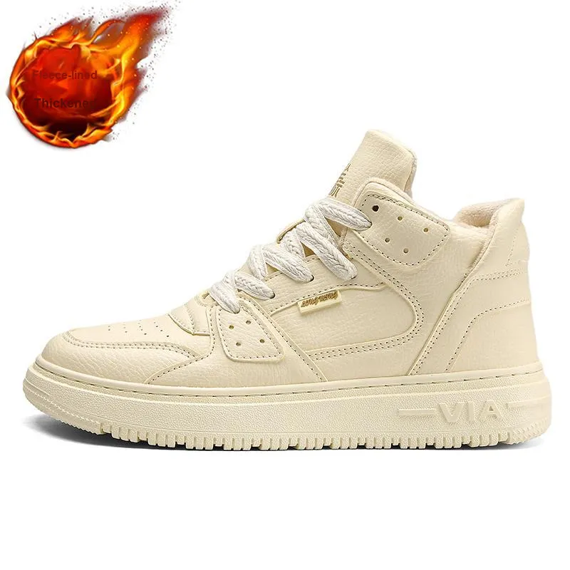 Desert Ram Warm Slip Resistant Cushioning Lightweight Mid Top Skateboard Shoes Men's-19