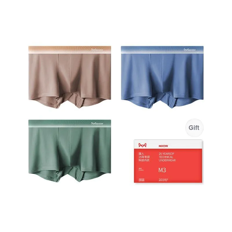 MIIOW Cool One Summer Series Underpants Men's Shopping Bag 3 Pack-5