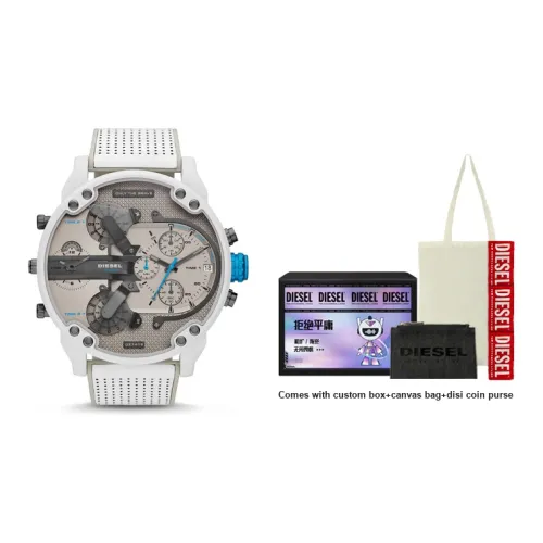 DIESEL MR. DADDY Мужские часы Кварцевый механизм Ремешок из нержавеющей стали Серый циферблат