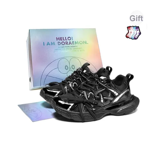 DoraemonA Низкий топ толстая подошва кроссовки унисекс