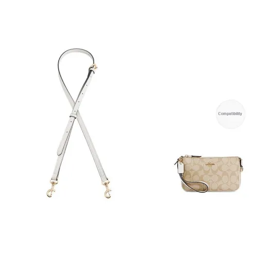 Luxury Care Artisan Workshop Microfiber Leather Bag Straps Women's White/Brown