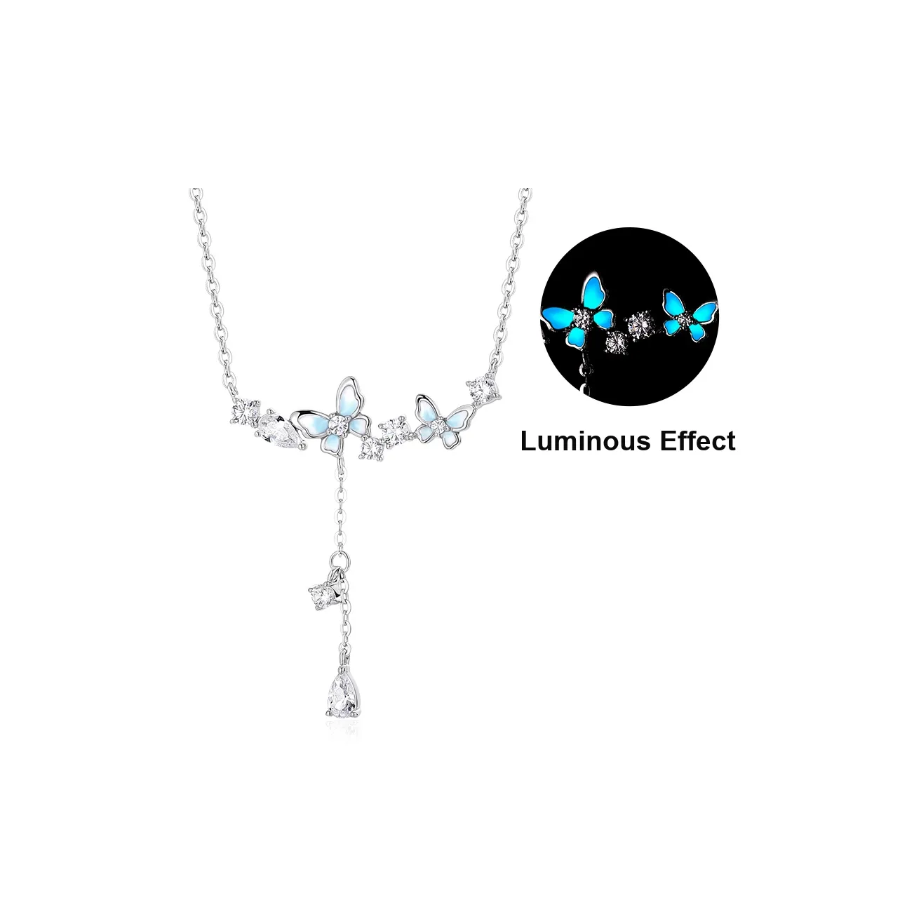 KADER Shimmering Butterfly Dance Series Necklaces Women's