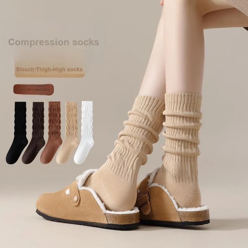 Top Melon Knee High Socks Women's Combo Set-17