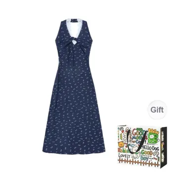 DEDY Sleeveless Dress Women's Navy Blue