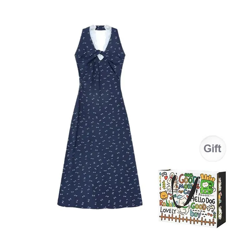 DEDY Sleeveless Dress Women's Navy Blue-0