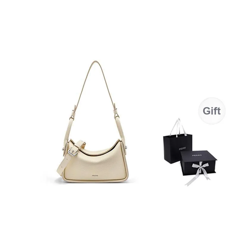 PEDRO Litchi Grain Top Grain Cow Leather Shoulder Bag Women's Multicolor-23