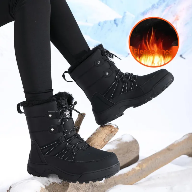 Mulinsen Warm Short Mid Calf Snow Boots Women's-2