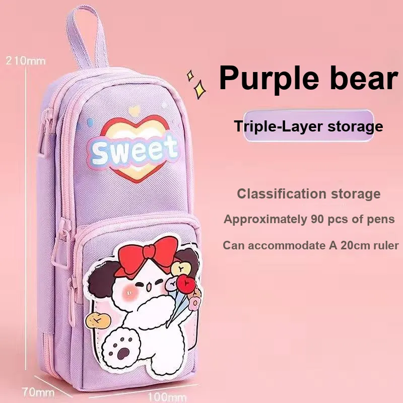 XIAOKOUTU Pencil Case Large Capacity Pencil Case/pencil Box-5