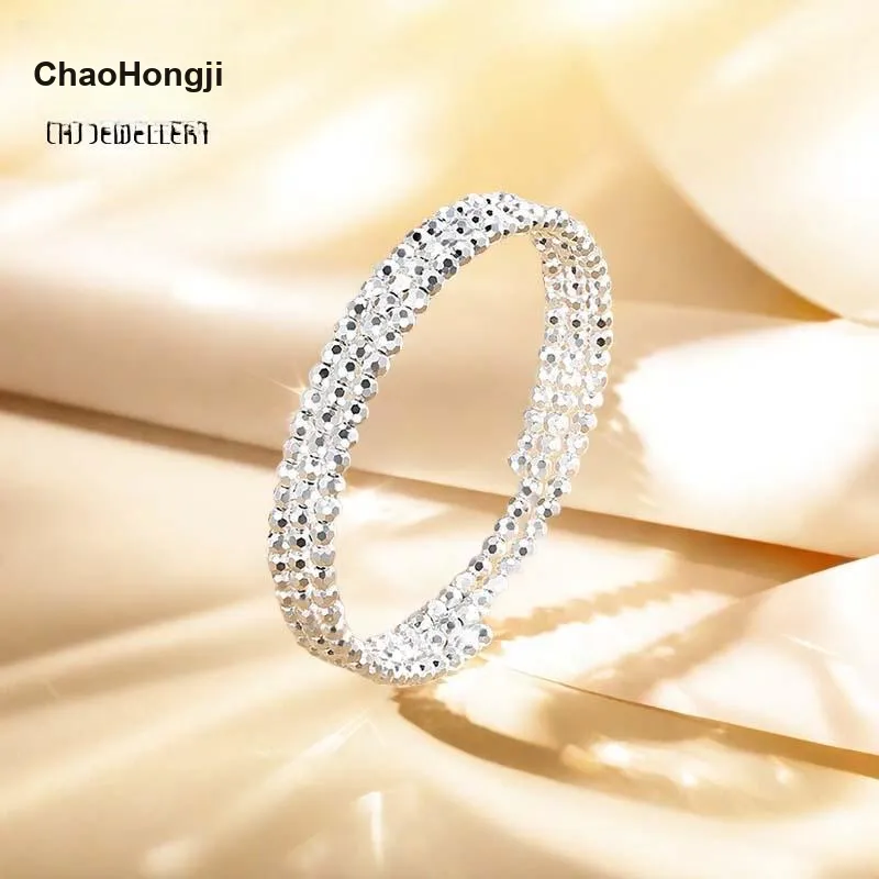 CHAOHONGJI 999 Fine Silver Sterling Silver Bracelets Women's-1