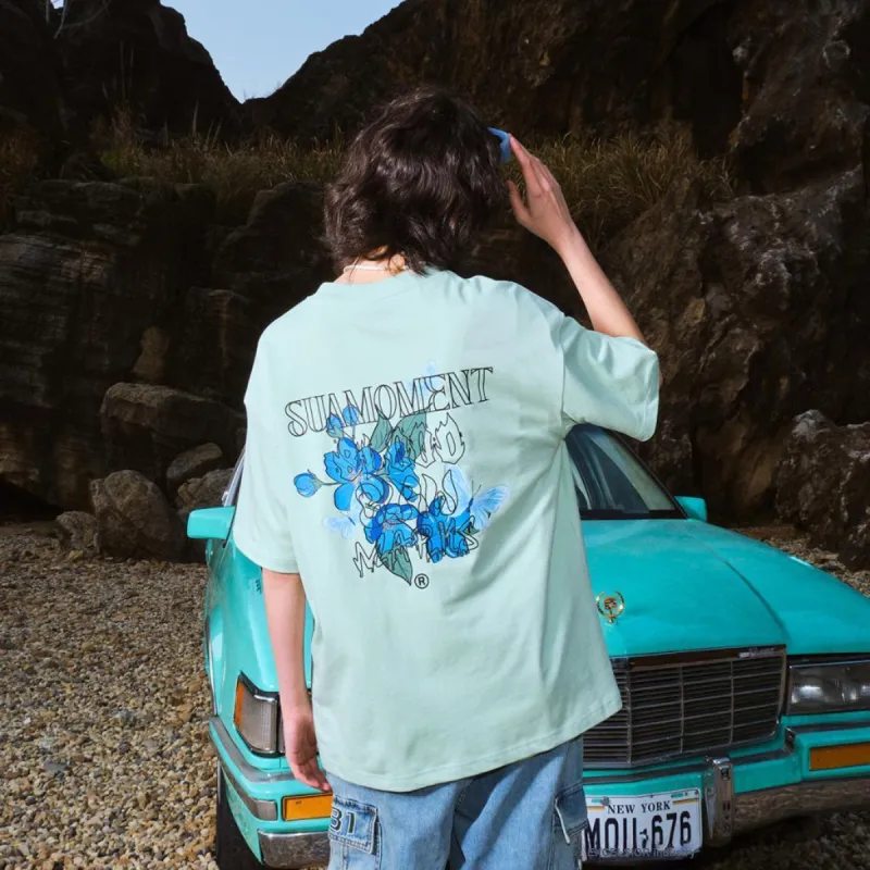 Suamoment Short Sleeved T Shirt Half Sleeve Unisex-3