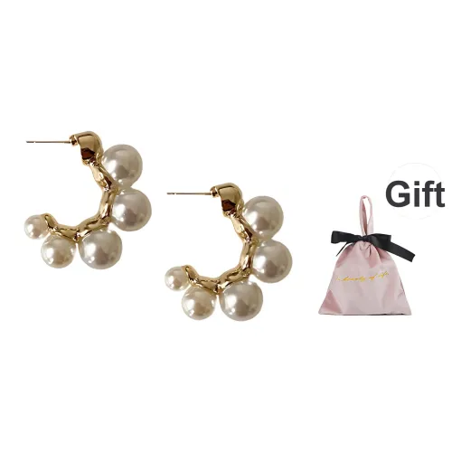 Wakfu Пластик Золотой Покрытый Медный 925 пробы Серьги-колючки Женские