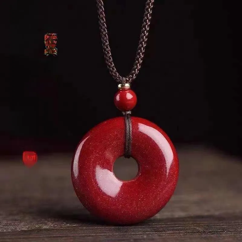 JUNWEN Cinnabar Necklaces Unisex-5