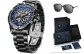 Black Case Blue Dial Steel Band[RIETI Brand Sunglasses Clothing Sets]