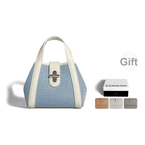 Cthulhu Коровья кожа Тоут Корзинка-сумка Сумка через плечо Женская Джинсовый синий