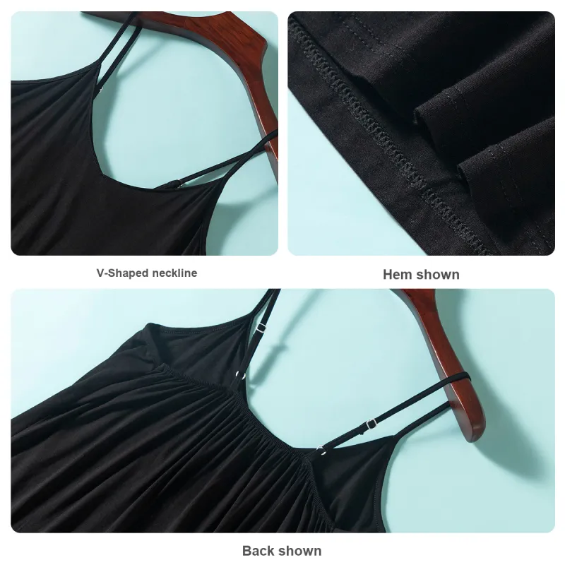 Sharefun Nightgown Women's Black-6