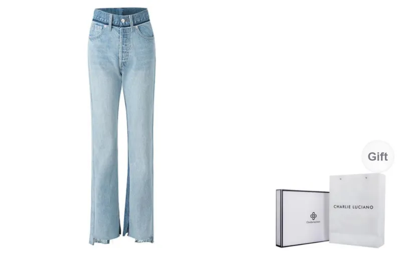 Charlie Luciano Jeans Unisex Light Blue-0